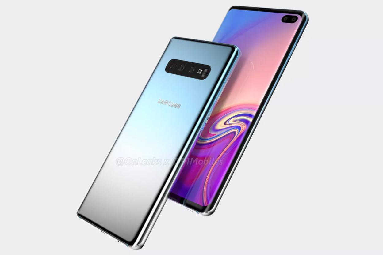 ภาพ Render ของ  Samsung Galaxy S10+