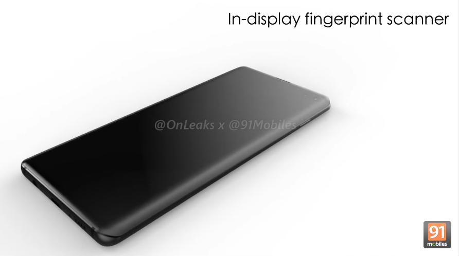 ภาพ Render ของ Samsung Galaxy S10+