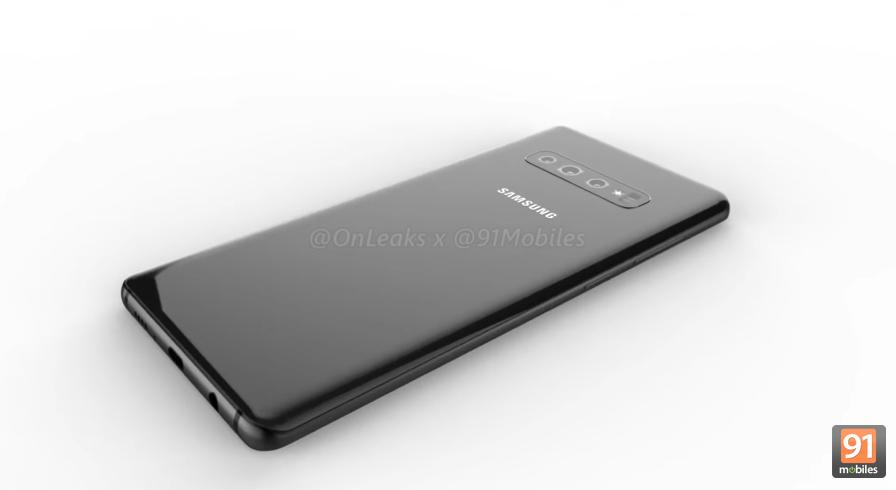 ภาพ Render ของ Samsung Galaxy S10+