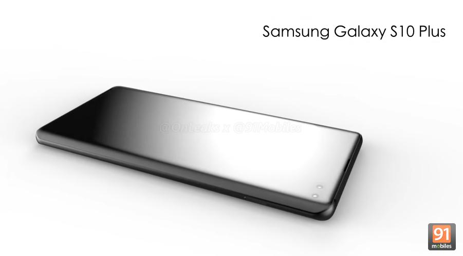 ภาพ Render ของ Samsung Galaxy S10+