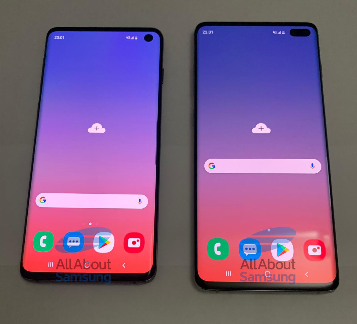 ตัวเครื่อง Samsung Galaxy S10 และ Samsung Galaxy S10+ 