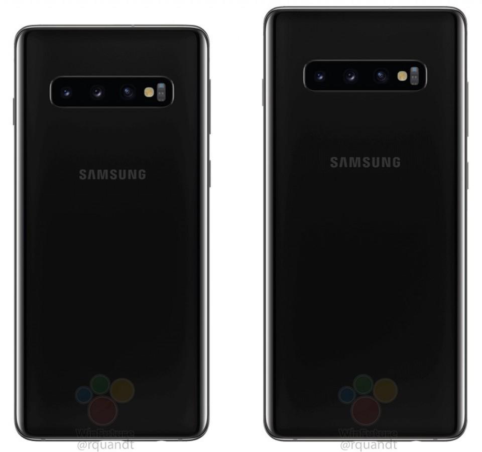 ภาพตัวเครื่อง Samsung Galaxy S10 และ Samsung Galaxy S10+