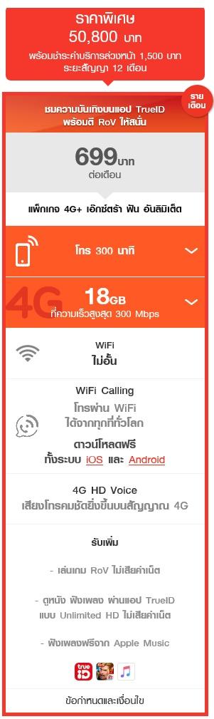 รายละเอียดโปรโมชั่น iPhone 