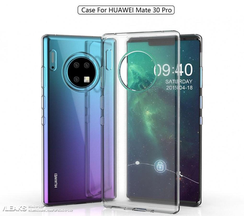 Rumored renders of Huawei Mate 30 Pro