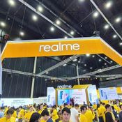 บูธ และ มือถือ realme ในงาน Thailand Mobile Expo 2019