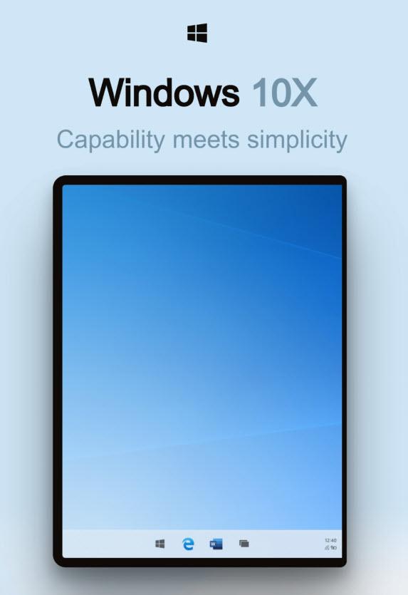 ตัวอย่างฟีเจอร์ Windows 10 X