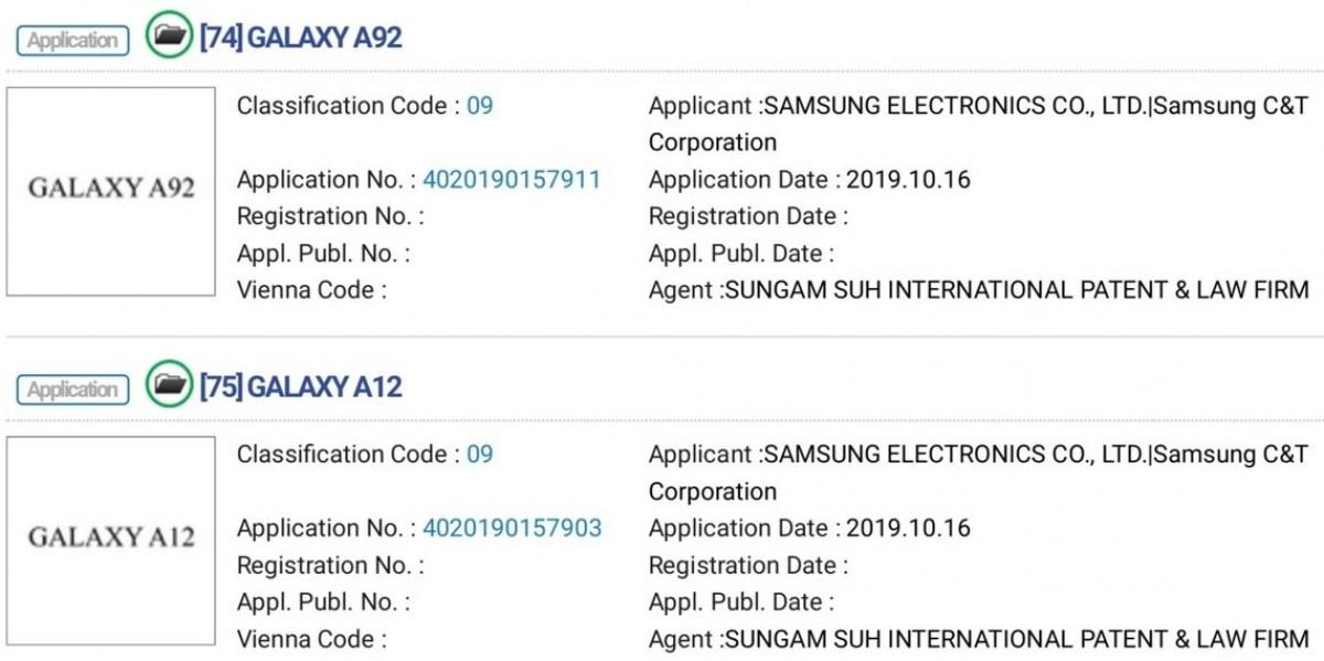 ภาพรวมของการจดเครื่องหมายทางการค้า Galaxy A 2020