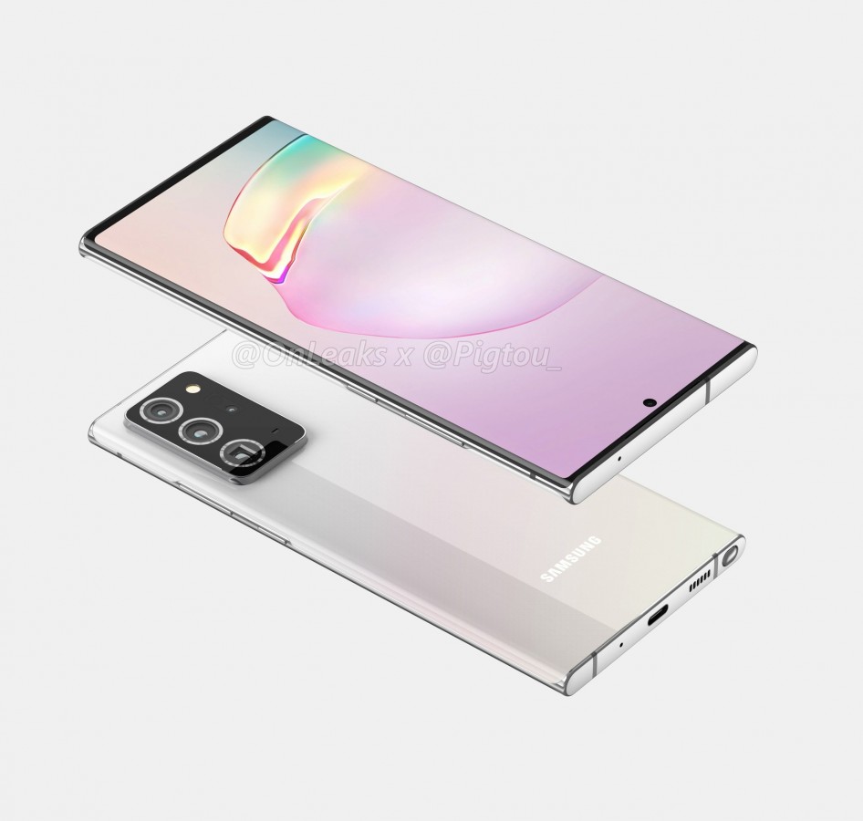 Samsung Galaxy Note20+ renders