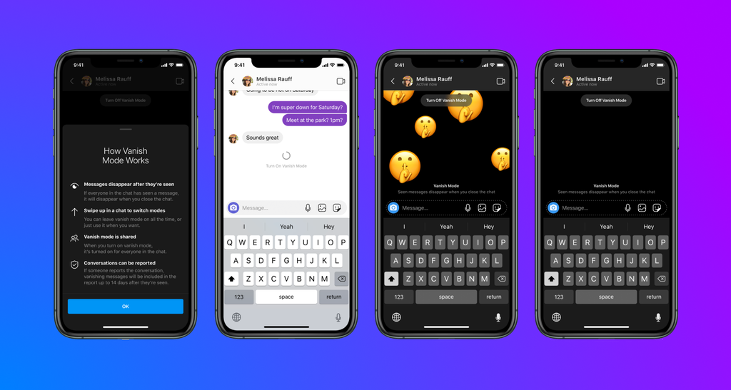 Facebook Messenger เปิดตัว Vanish Mode ทำลายข้อความหลังส่งได้อัตโนมัติ แคปจออีกฝ่ายก็รู้