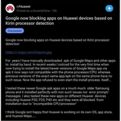 Google เล่นยาแรง ไม่ให้ลงแอป apk กับมือถือ Huawei จริงหรือ แบไต๋ลองให้แล้ว