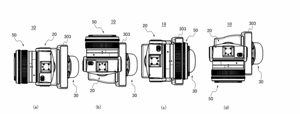 สิทธิบัตรใหม่ กล้อง Canon เปลี่ยนเลนส์ได้ติด Gimbal ที่คล้ายกับตัว DJI OSMO
