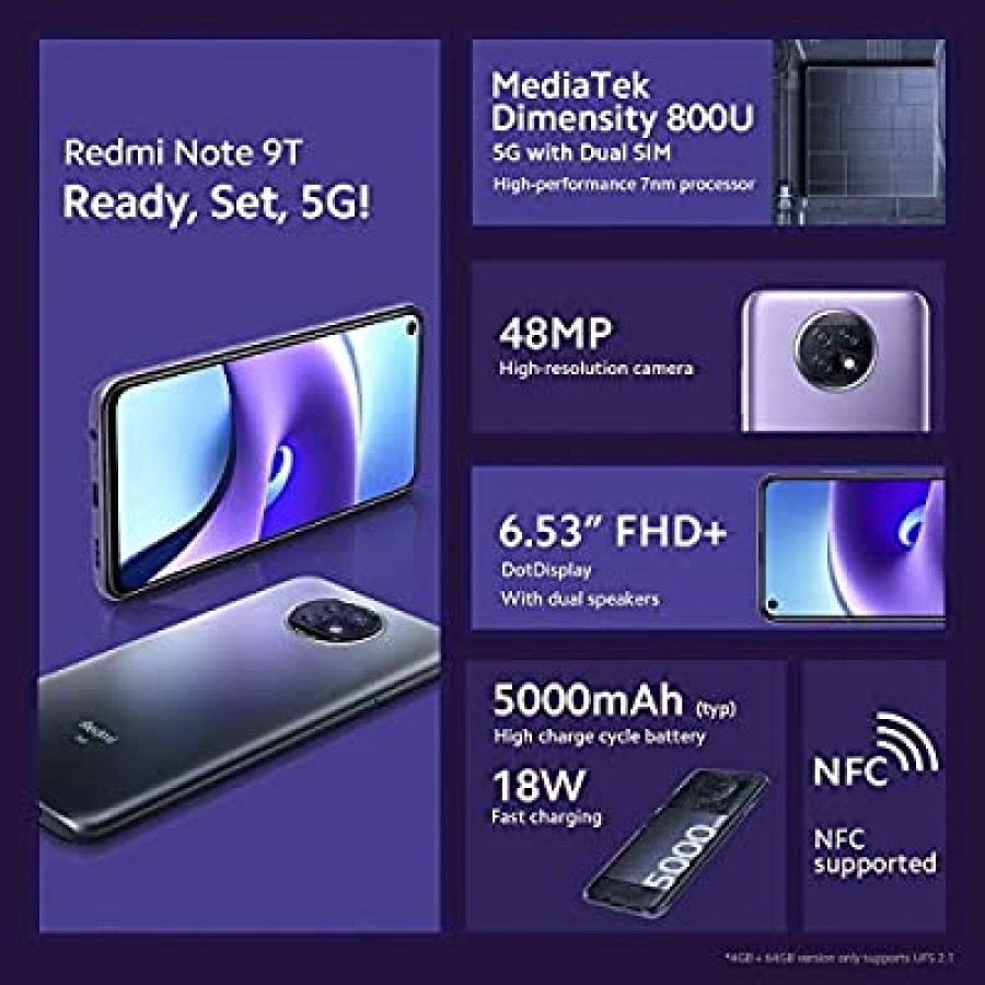 หลุดสเปก Xiaomi Redmi Note 9T  ราคาเริ่มต้นประมาณ 8500 บาท