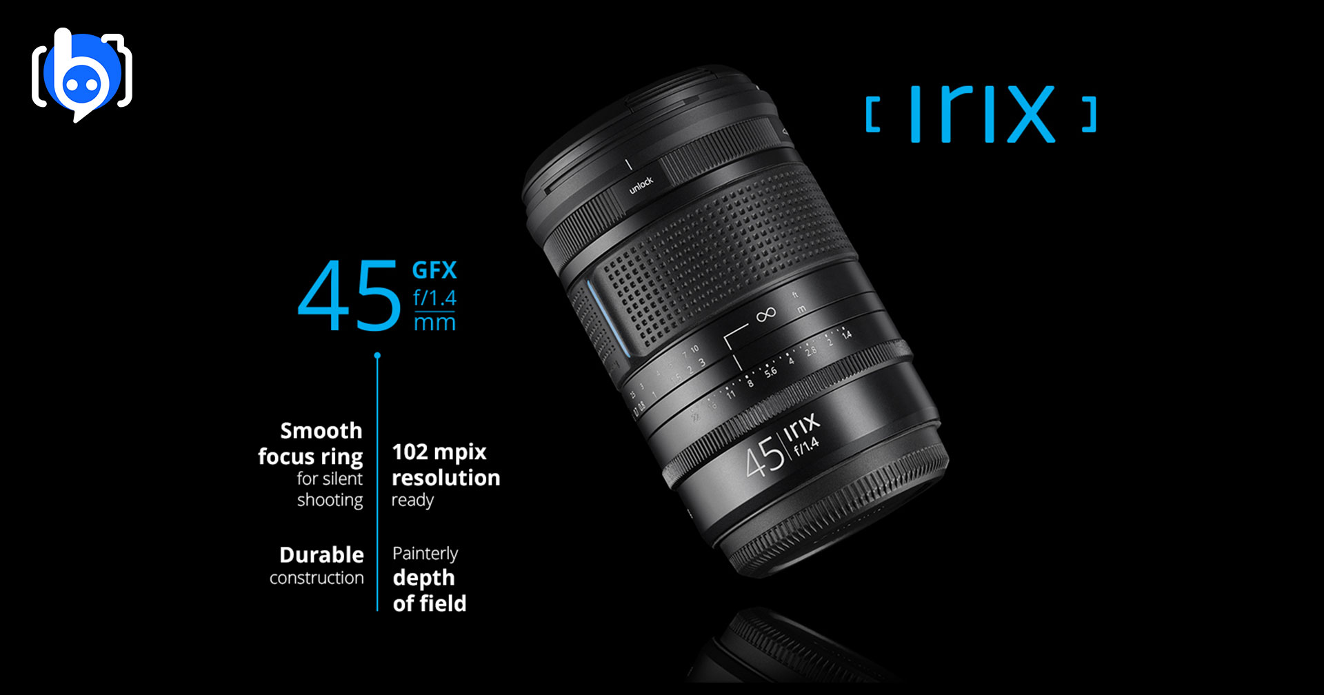 เปิดตัว Irix 45mm F14 Dragonfly สำหรับกล้องมีเดียมฟอร์แมต Fujifilm GFX