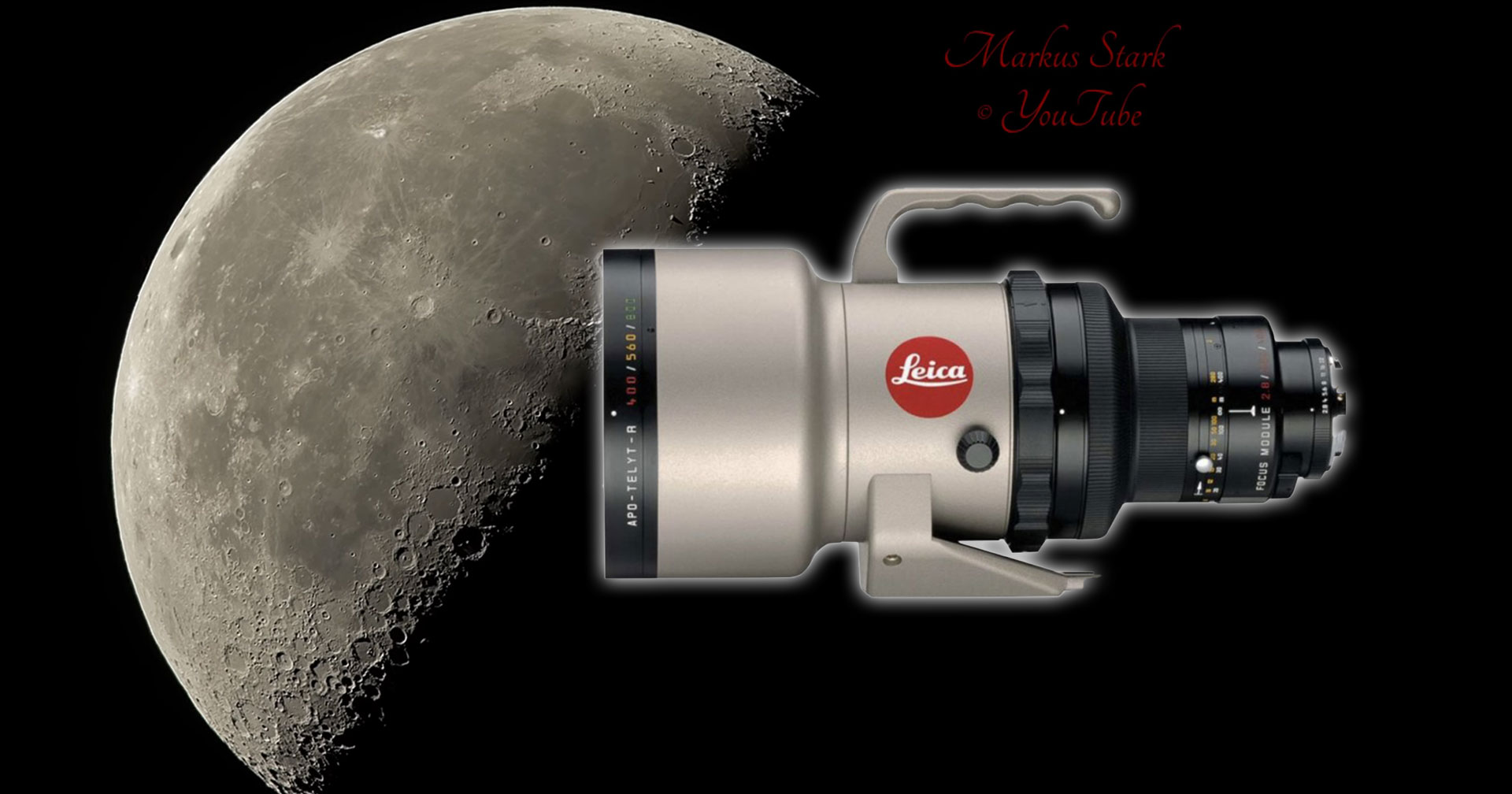 อย่างคม ภาพวิดีโอดวงจันทร์ที่ถ่ายด้วยเลนส์ Leica APO-Telyt-R 400mm f28