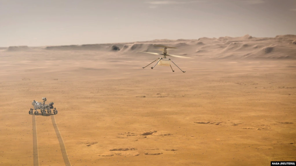 นาซ่าเปิดเผยนาทีประวัติศาสตร์! เฮลิคอปเตอร์เริ่มทดลองบินบนดาวอังคารทีแรกเสร็จ