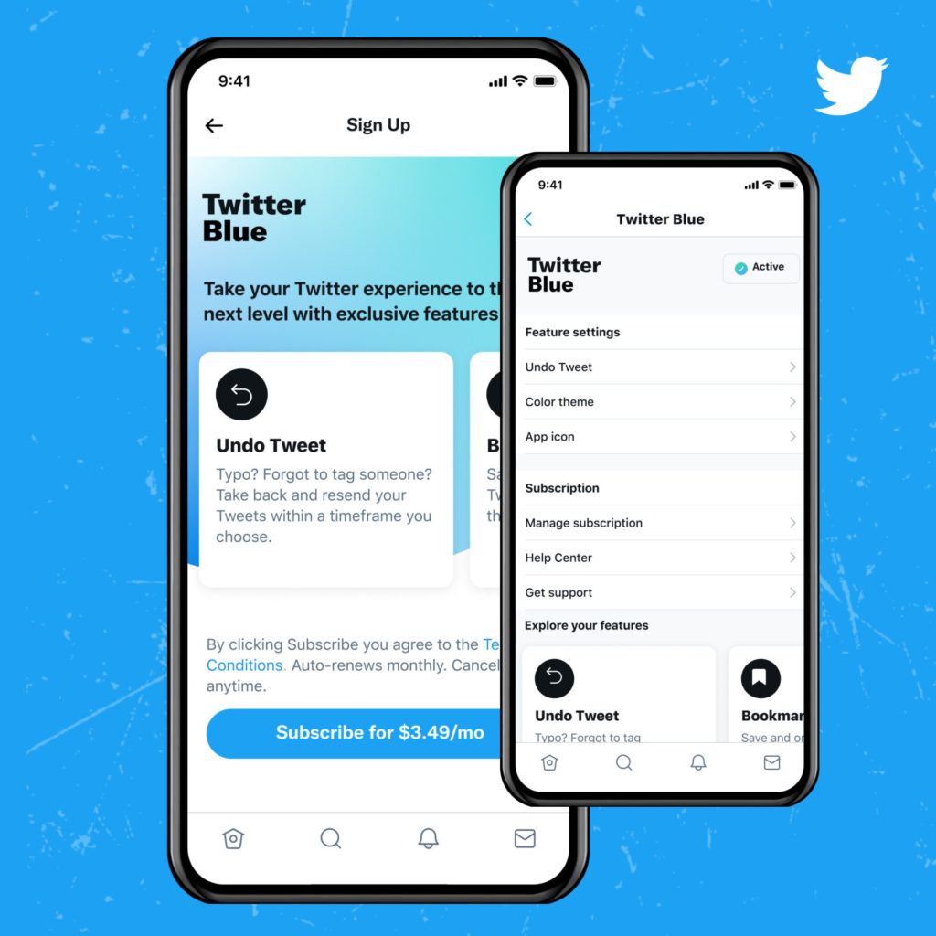 ทวิตเตอร์ประกาศเปิดตัว Twitter Blue แพลนเสียเงิน เพื่อฟีเจอร์สุดเอกซ์คลูซีฟ ใช้ได้แล้วในแคนาดา และออสเตรเลีย