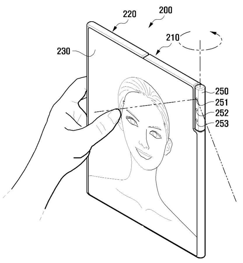 Samsung จดสิทธิบัตรสมาร์ตโฟนจอพับที่มาพร้อม 