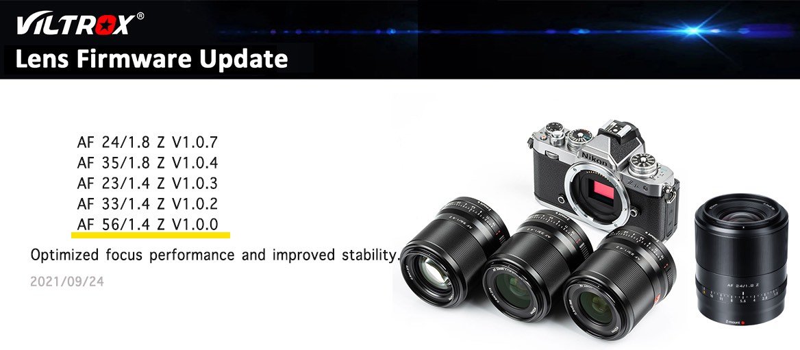 Viltrox ปล่อยเฟิร์มแวร์ใหม่ให้เลนส์ AF เมาท์ Nikon Z ปรับปรุงความไวโฟกัส