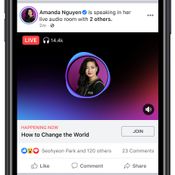 Facebook เปิดใช้งาน Live Audio Rooms ให้กับครีเอเตอร์และกลุ่มต่าง ๆ แล้วทั่วโลก