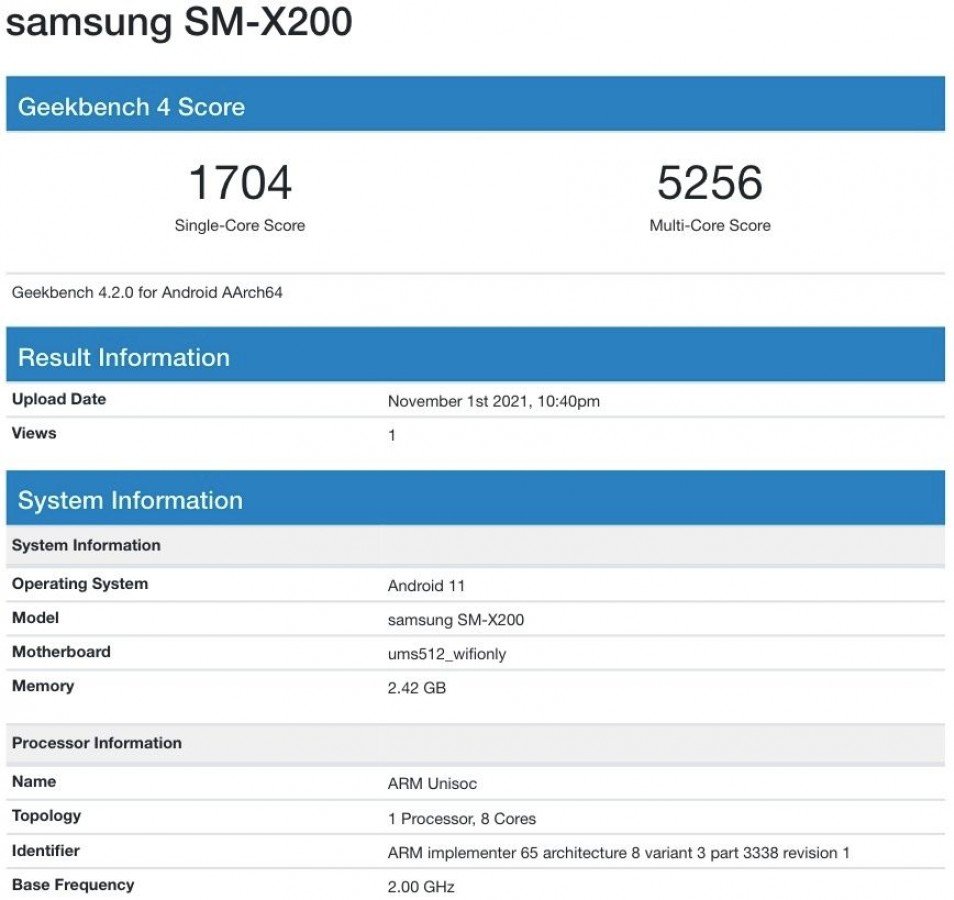 Samsung Galaxy Tab A8 ผ่านการทดสอบประสิทธิภาพ เผยให้ทราบสเปกหลัก