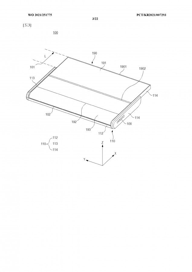 Samsung จดสิทธิบัตรอุปกรณ์ม้วนและพับจอที่เพิ่มพับได้หลายระดับมากขึ้น