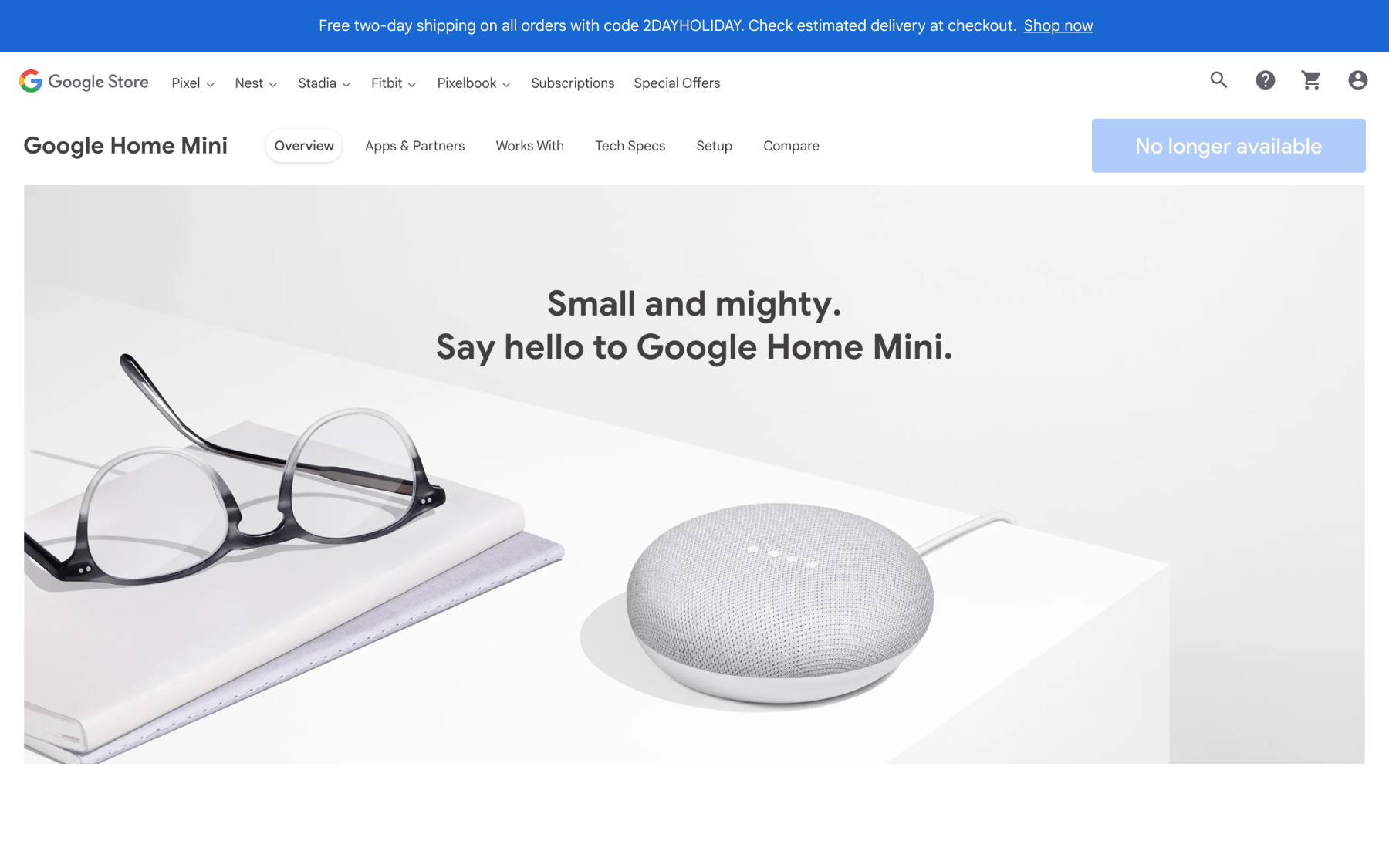 Google ยุติการขาย Google Home Mini แล้ว หลังจากขายมายาวนานกว่า 4 ปี