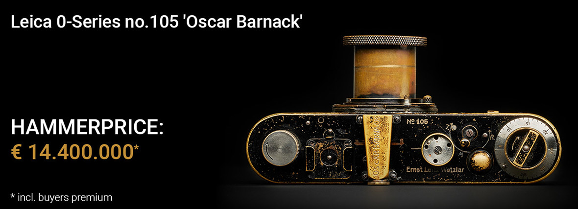 Leica 0-Series กล้องรุ่นต้นแบบของ Oskar Barnack ทุบสถิติชนะการประมูลไปในราคาสูงถึง 524 ล้านบาท