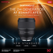 เปิดตัว Samyang AF 85mm F14 E II เลนส์สายน้าเจน 2 เล็ก เบา โฟกัสไวกว่าเดิม