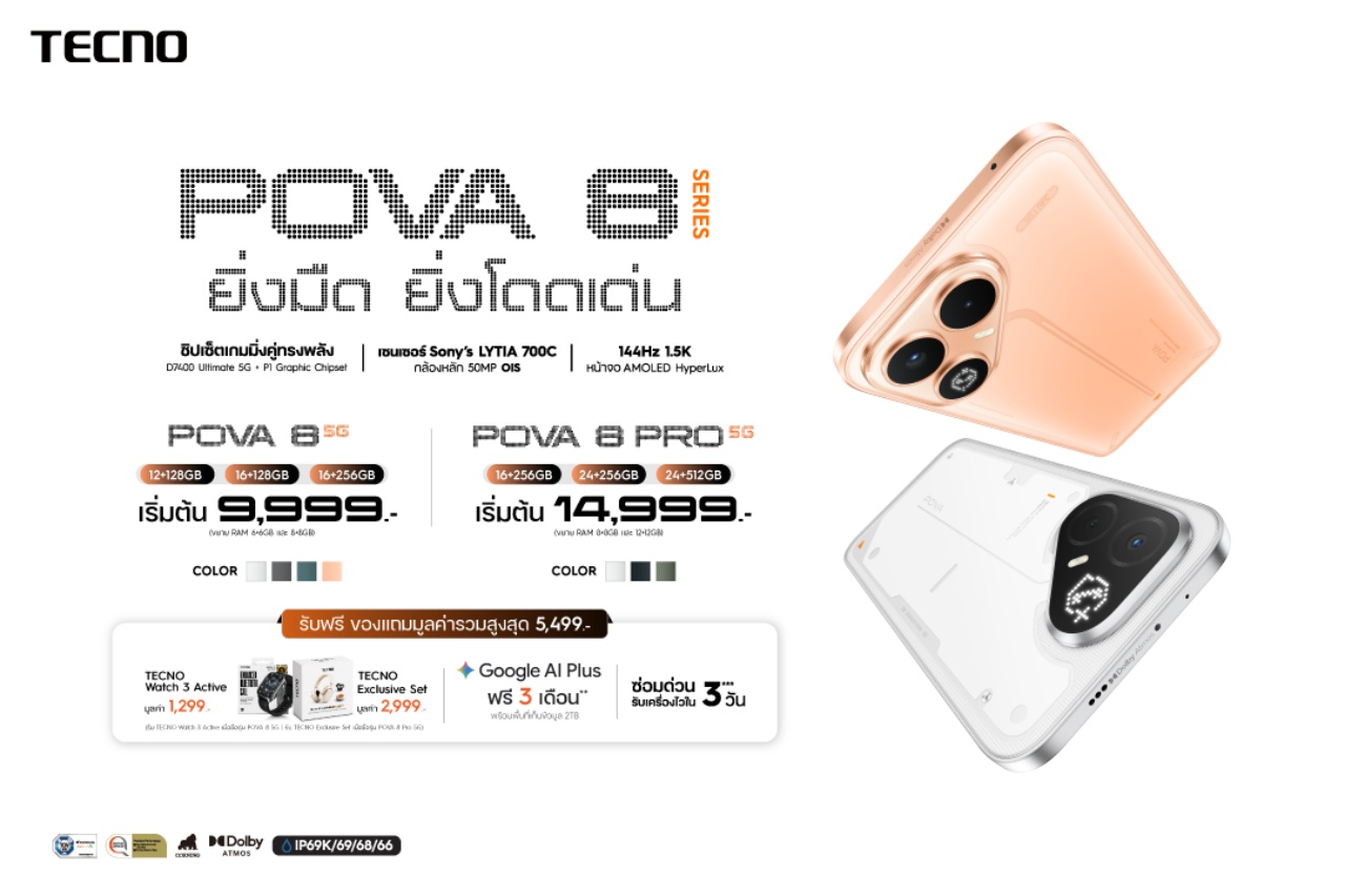 Tecno POVA 8 Series