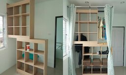 DIY "ชั้นวางของ" กลายเป็น "ตู้เสื้อผ้าวอล์คอิน"ทำง่ายๆ แบบบ้านๆ แต่ใช้งานได้จริง