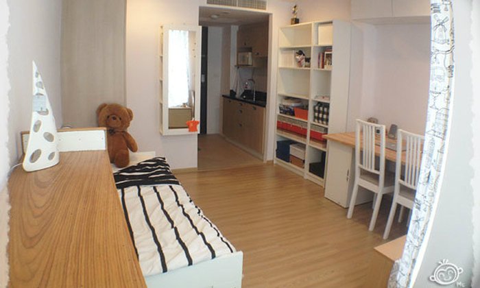 แต่งห้องขนาดจิ๋ว 24 ตรม.สวรรค์น้อยๆ ไม่พึ่งบิวท์อิน