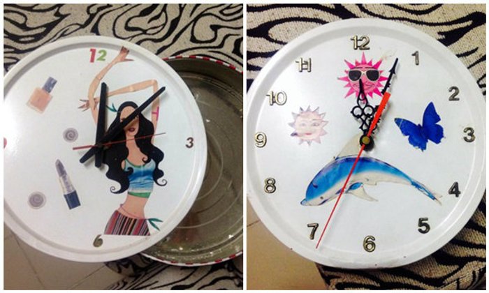 DIY นาฬิกา จากกล่องคุกกี้