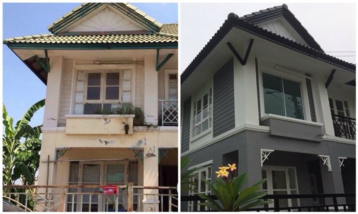 รีโนเวท..บ้านเก่าจากการปล่อยให้เช่าและน้ำท่วมจนโทรม