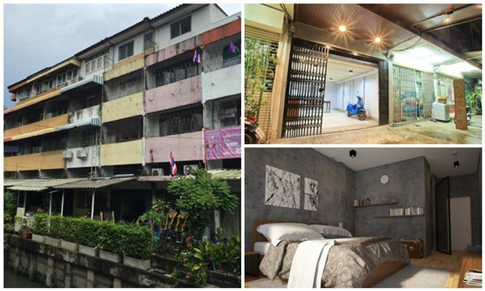 รีโนเวทตึกแถวอายุมากกว่า 30 ปี ย่านราชวัตร (Loft Style)