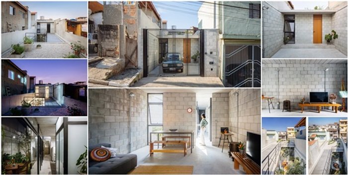 แบบบ้าน โครงสร้างอิฐบล็อค ปรับปรุงจากบ้านที่ทรุดโทรม จนโดดเด่น