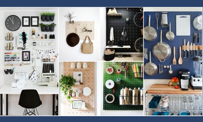 12 ไอเดียจัดเก็บของด้วย Pegboard ให้เป็นงานแต่งบ้านสวยไปในตัว