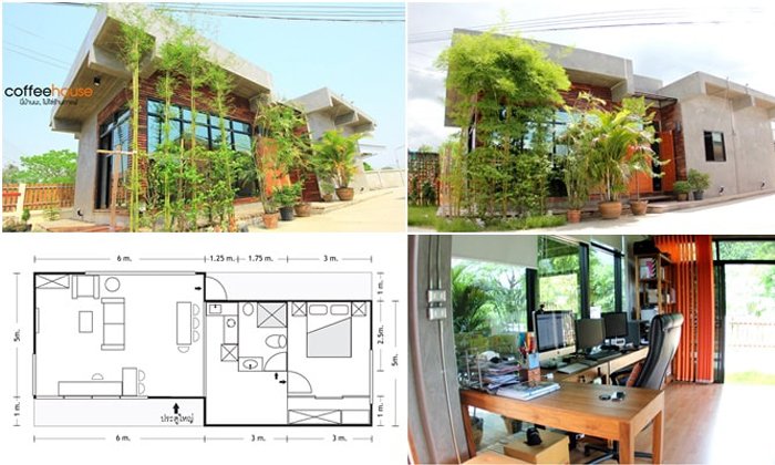 รีวิวบ้านสไตล์ลอฟท์ “Coffee House” นี่บ้านนะไม่ใช่ร้านกาแฟ!! ในงบ 660,000 บาท