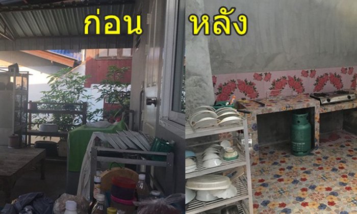 ไอเดียต่อเติมครัวสไตล์ไทยๆ ในงบแสนประหยัดไม่เกิน 3 หมื่นบาท เรียบง่ายใช้งานได้จริง