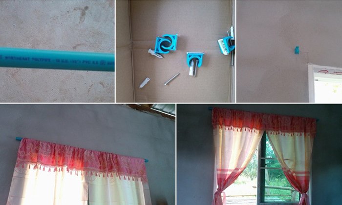 ราวม่านในห้างมันแพง ทำเองก็ได้ DIY รางผ้าม่าน 50 บาท ก็ทำได้ จากวัสดุที่เหลือจากทำบ้าน