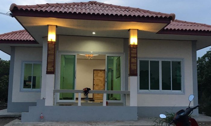 แบบบ้านชั้นเดียวร่วมสมัย เรียบหรูในงบ 620,000 บาท