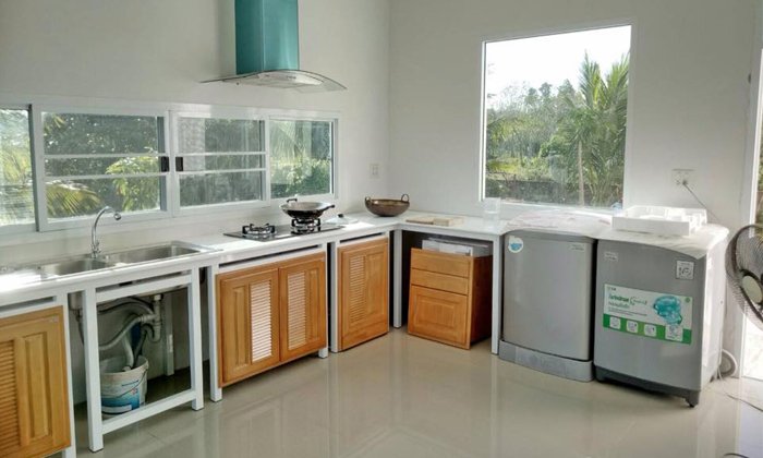 รีวิวการตกแต่งห้องครัวมุมเครื่องซักผ้าด้วยตัวเอง