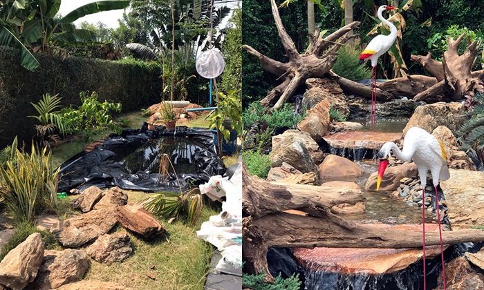ลองจัดสวนน้ำตกในราคาไม่เกิน 15,000