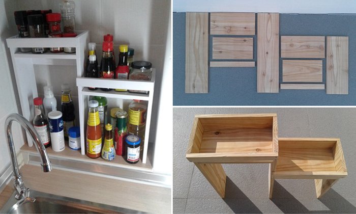 รีวิวการ DIY ชั้นวางเครื่องปรุง เหนือซิงค์ล้างจาน