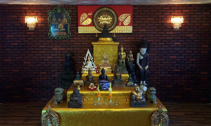 ไอเดีย DIY “โต๊ะหมู่บูชา” ผลิตด้วยโฟมฉาบปูนพิมพ์ลาย ความภูมิใจที่สร้างเองได้