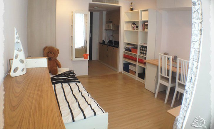 แต่งห้องขนาดจิ๋ว 24 ตรม.สวรรค์น้อยๆ ไม่พึ่งบิวท์อิน