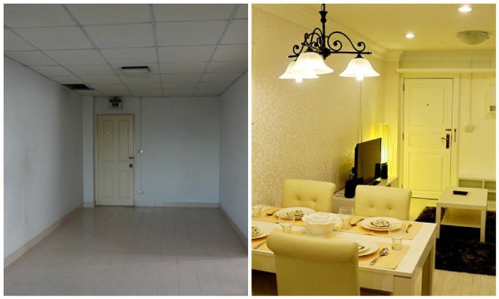 Renovate คอนโด 60 ตรม. Concept สว่าง หวาน และ อบอุ่น