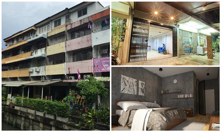 รีโนเวทตึกแถวอายุมากกว่า 30 ปี ย่านราชวัตร (Loft Style)