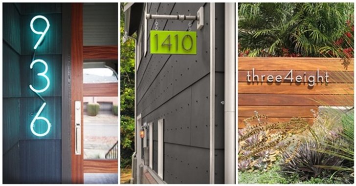 10 ไอเดียเลขที่บ้านสไตล์โมเดิร์น เพิ่มความโดดเด่นให้บ้านของคุณ !!