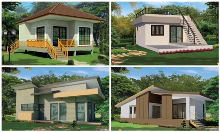 แบบบ้าน 1 ห้องนอน 1 ห้องน้ำ แจกฟรี มี 4 แสนปลูกได้สบาย