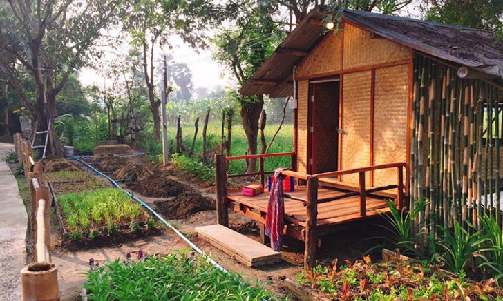 เปลี่ยนสวนผสมผสานเป็น "บ้านปันสุขเพชรบุรีรมย์" โฮมสเตย์ที่ให้เรากางมุ้งนอน อาบน้ำโอ่ง